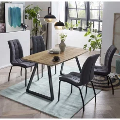 Tisch mit Stühlen für vier Personen - Izmael (fünfteilig)^Wohnen Clearance