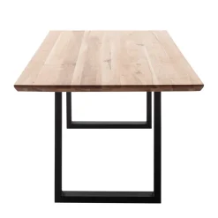 Tisch mit U-Gestell und Zerreiche Platte - Laviette^Wohnen New