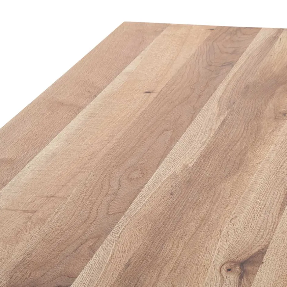 Tisch mit U-Gestell und Zerreiche Platte - Laviette^Wohnen New