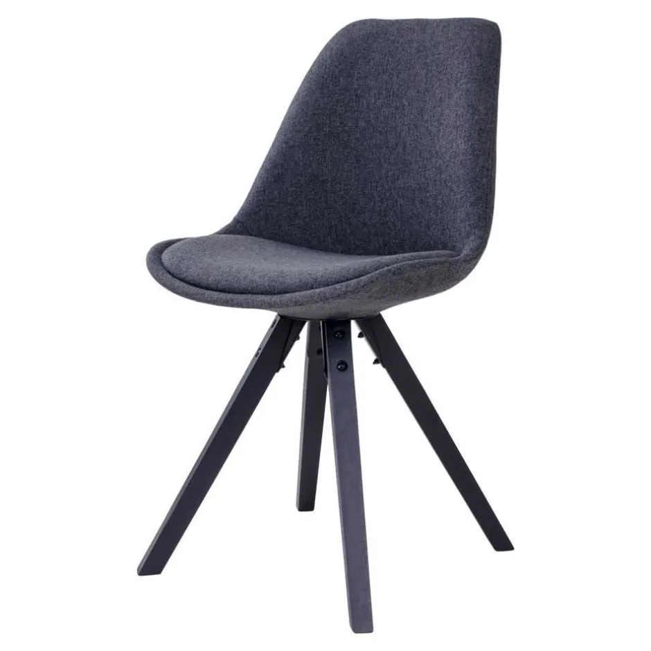 Wohnen Tisch mit X-Füßen & Stühle - Morescan (fünfteilig)