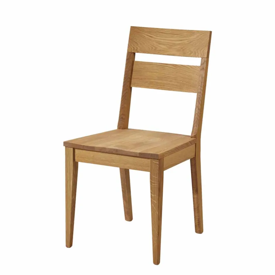 Wohnen Tisch und Stuhl Set Likes aus Holz Wildeiche massiv (siebenteilig)