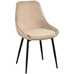 Wohnen Tischgruppe in Schwarz & Beige - Orgevia (siebenteilig)