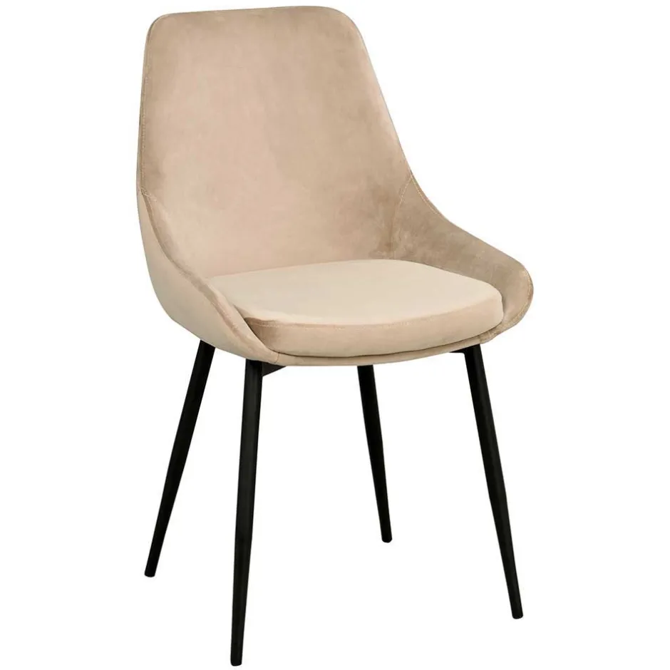 Wohnen Tischgruppe in Schwarz & Beige - Orgevia (siebenteilig)