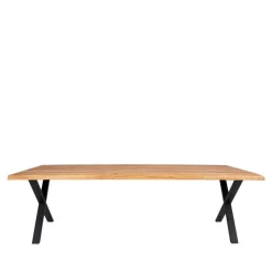 Wohnen Tischgruppe mit acht Stühlen Set - Anglesio (neunteilig)