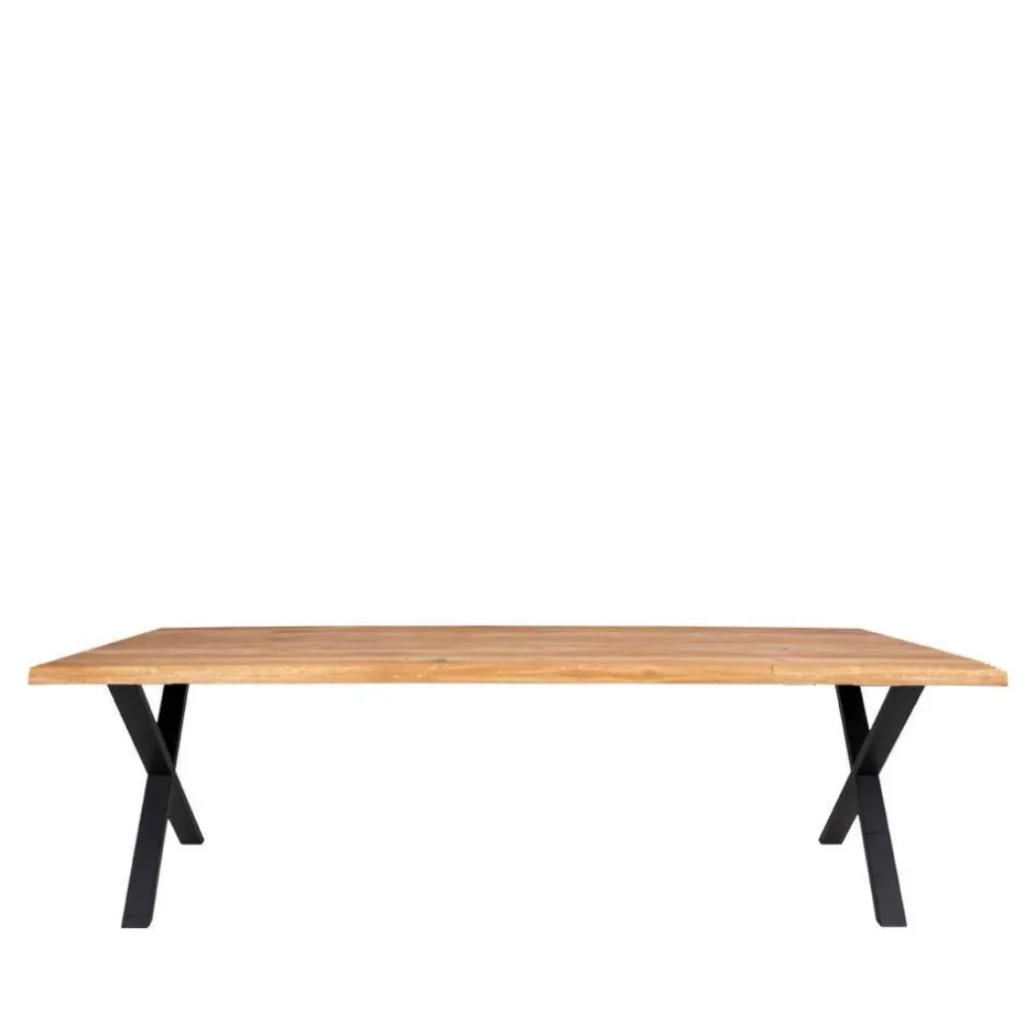 Wohnen Tischgruppe mit acht Stühlen Set - Anglesio (neunteilig)