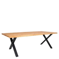 Wohnen Tischgruppe mit acht Stühlen Set - Anglesio (neunteilig)