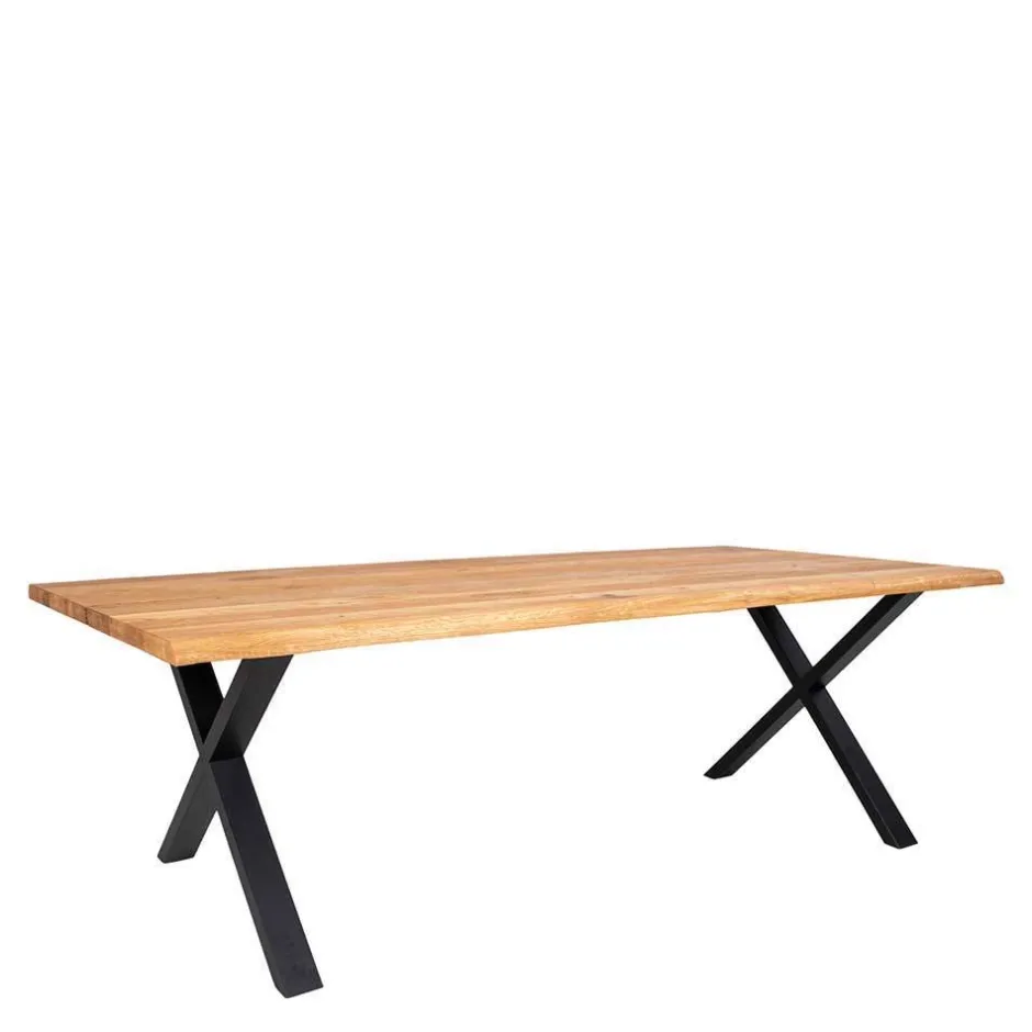 Wohnen Tischgruppe mit acht Stühlen Set - Anglesio (neunteilig)