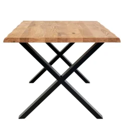 Wohnen Tischgruppe mit acht Stühlen Set - Anglesio (neunteilig)