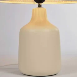 Tischleuchte aus Bambus Geflecht in Beige - Veromica^Wohnen Online