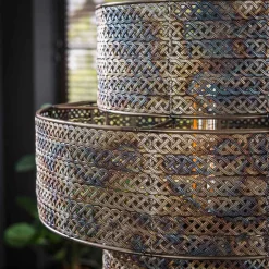 Wohnen Tischleuchte in Schwarzbraun Metall - Three