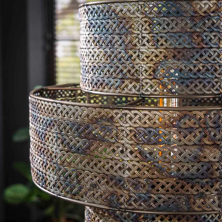 Wohnen Tischleuchte in Schwarzbraun Metall - Three