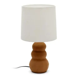 Wohnen Tischleuchte in Weiß und Terracotta - Kuraico