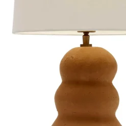 Wohnen Tischleuchte in Weiß und Terracotta - Kuraico
