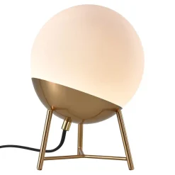 Wohnen Tischleuchte mit weißem Glas Kugel - Millana