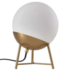 Wohnen Tischleuchte mit weißem Glas Kugel - Millana