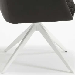 Wohnen Tischsessel in Anthrazit und Weiß - Garrysa (2er Set)