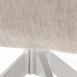 Wohnen Tischsessel in Creme Strukturstoff - Gonnya (2er Set)