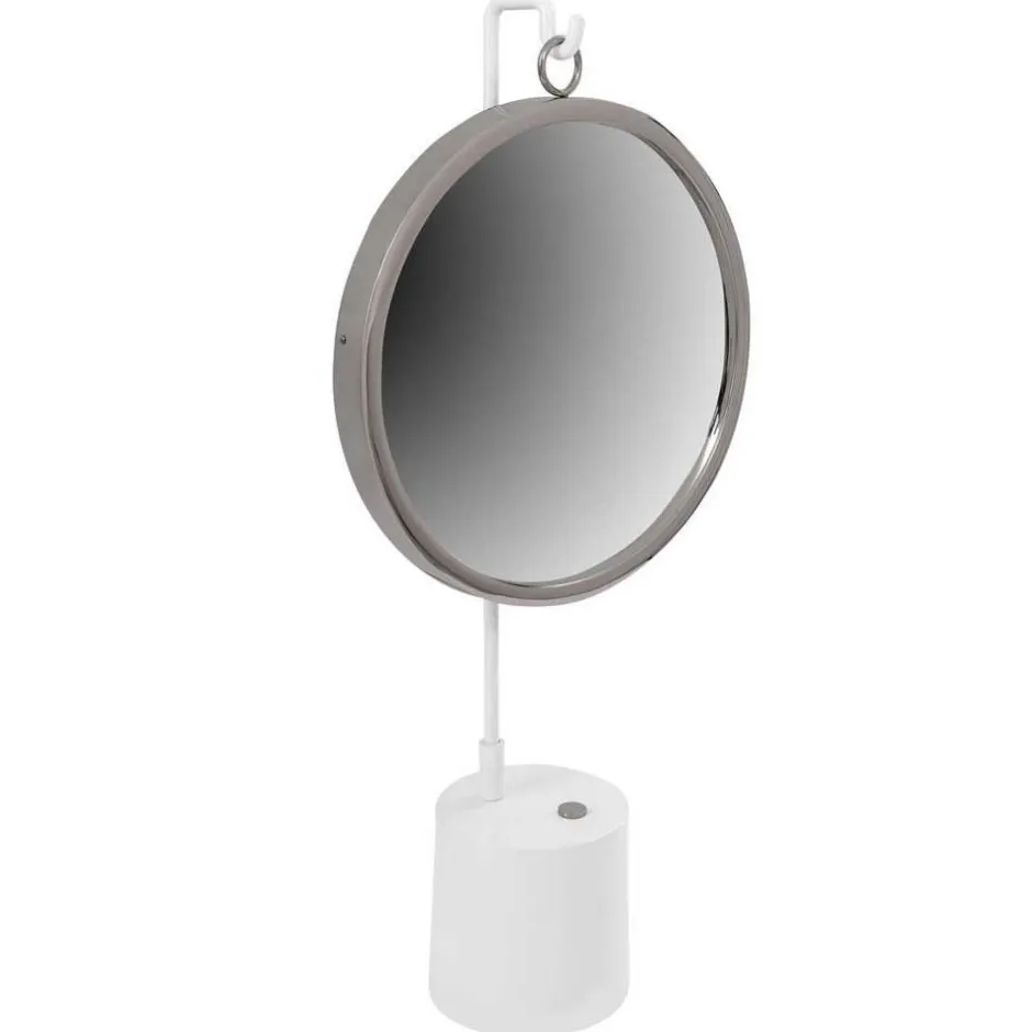 Tischspiegel in Silberfarben und Weiß - Cavan^Wohnen Hot