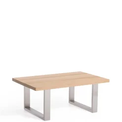 Wohnen Toller Loft Couchtisch mit Edelstahl Bügelfüßen - Colorio