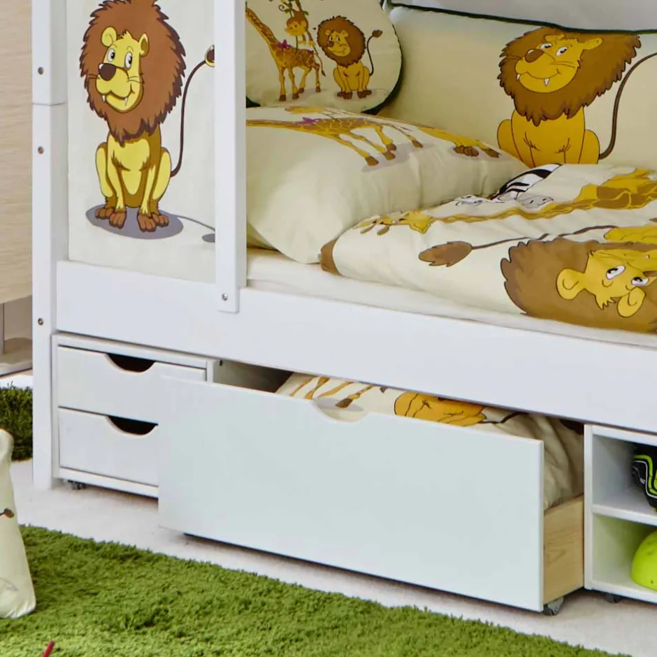 Kinder Wohnen Tolles Spielbett Castalla in Weiß