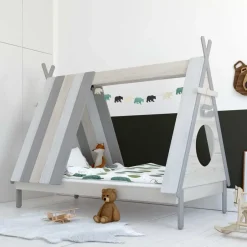 Kinder Wohnen Tolles Zelt Kinderbett in Weiß & Grau - Tananoa