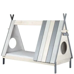 Kinder Wohnen Tolles Zelt Kinderbett in Weiß & Grau - Tananoa