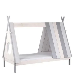 Kinder Wohnen Tolles Zelt Kinderbett in Weiß & Grau - Tananoa