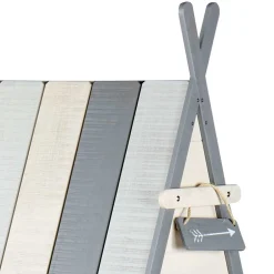 Kinder Wohnen Tolles Zelt Kinderbett in Weiß & Grau - Tananoa