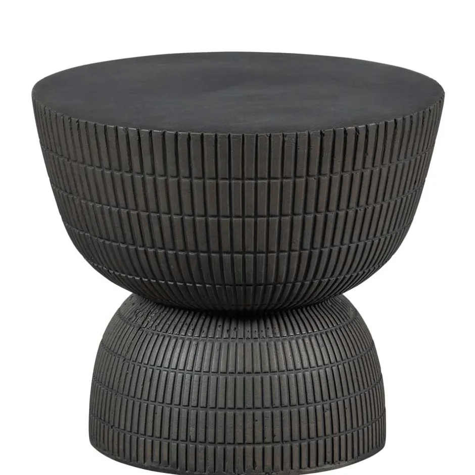 Tonfaser Beistelltisch in Dunkelbraun - Feregato^Wohnen