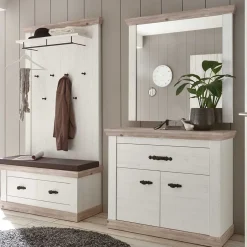 Wohnen Topp Country Flurmöbel Set - Nedita (vierteilig)