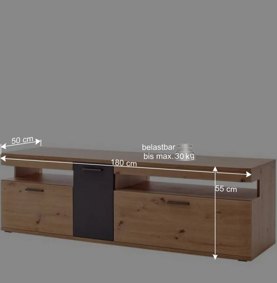 Topp Design Anbauwand Set - Vecenda (dreiteilig)^Wohnen Best