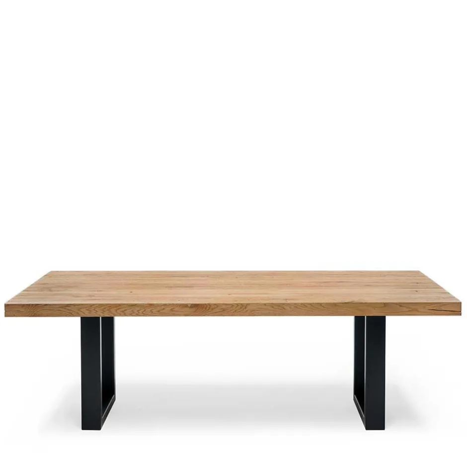 Wohnen Topp Esstisch mit Platte Wildeiche geölt - Vastillo