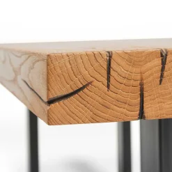 Wohnen Topp Esstisch mit Platte Wildeiche geölt - Vastillo