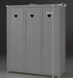 Topp Jugendzimmer Set Grandory in Weiß (dreiteilig)^Wohnen Hot