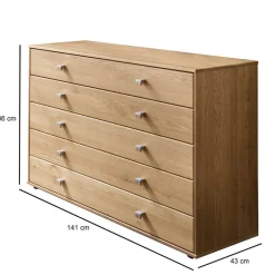Topp Schlafzimmer Holzkommode 141x86x43 cm - Emdsiva^Wohnen