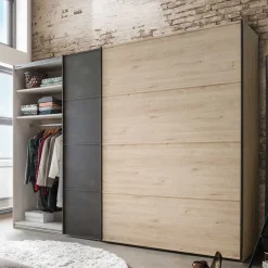 Wohnen Topp Schlafzimmerschrank mit zwei Schwebetüren - Licruva