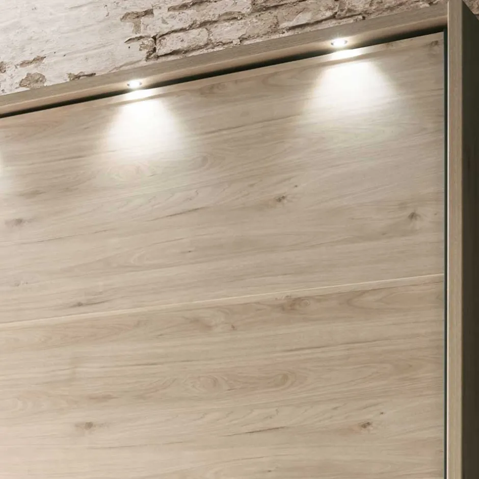 Wohnen Topp Schlafzimmerschrank mit zwei Schwebetüren - Licruva