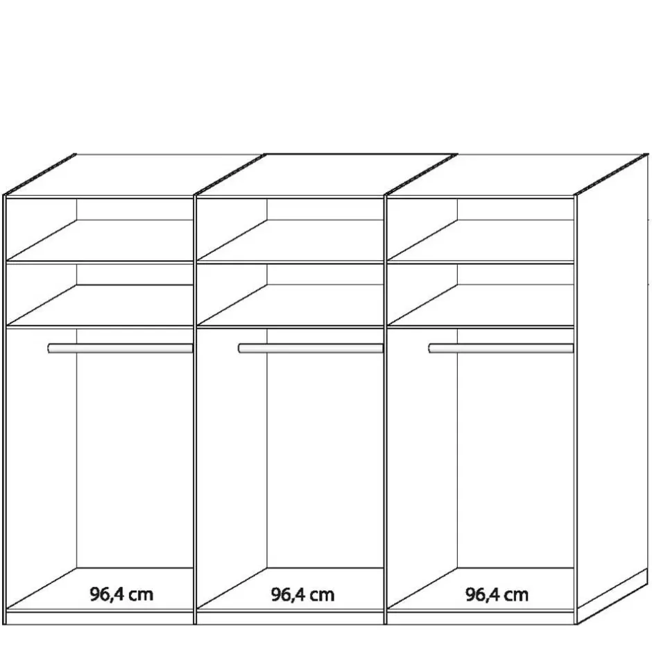 Wohnen Topp Schlafzimmerschrank mit zwei Schwebetüren - Licruva