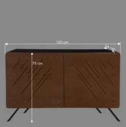 Türen Kommode mit Esche Furnier Front - Lirou^Wohnen Best