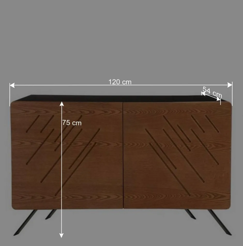 Türen Kommode mit Esche Furnier Front - Lirou^Wohnen Best