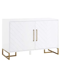 Türen-Kommode in Weiß und Gold - Nigava^Wohnen Online