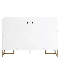 Türen-Kommode in Weiß und Gold - Nigava^Wohnen Online