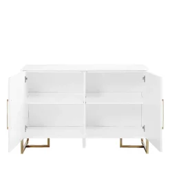 Türen-Kommode in Weiß und Gold - Nigava^Wohnen Online