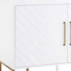 Türen-Kommode in Weiß und Gold - Nigava^Wohnen Online