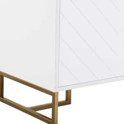 Türen-Kommode in Weiß und Gold - Nigava^Wohnen Online