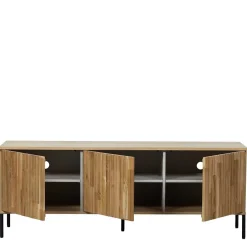 Türen-Sideboard in Eiche & Schwarz - Banyo^Wohnen Hot