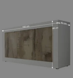 Wohnen Türen-Sideboard mit 160 cm Breite - Olvenion