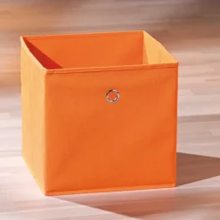 Wohnen Treppenregal Raumteiler mit 6 Textil Boxen - Charlena