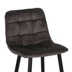 Tresenstühle in Anthrazit Veloursbezug - Varagosta (2er Set)^Wohnen Online