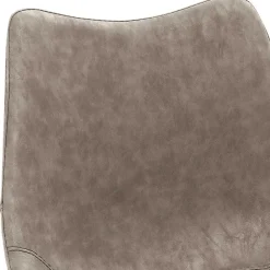 Tresenstuhl in Lichtgrau Kunstleder - Atela^Wohnen New